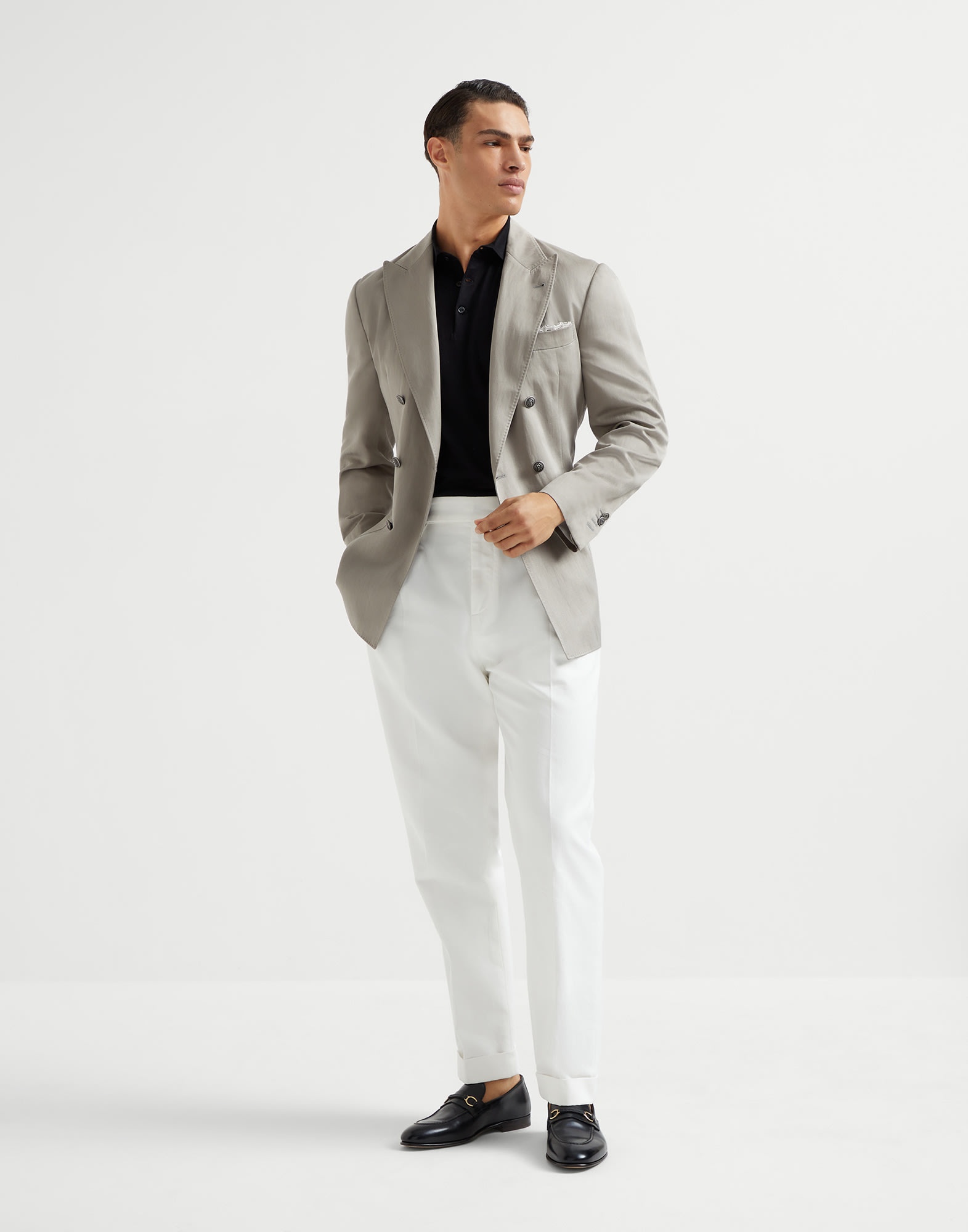 Cotton lightweight knit polo - 5