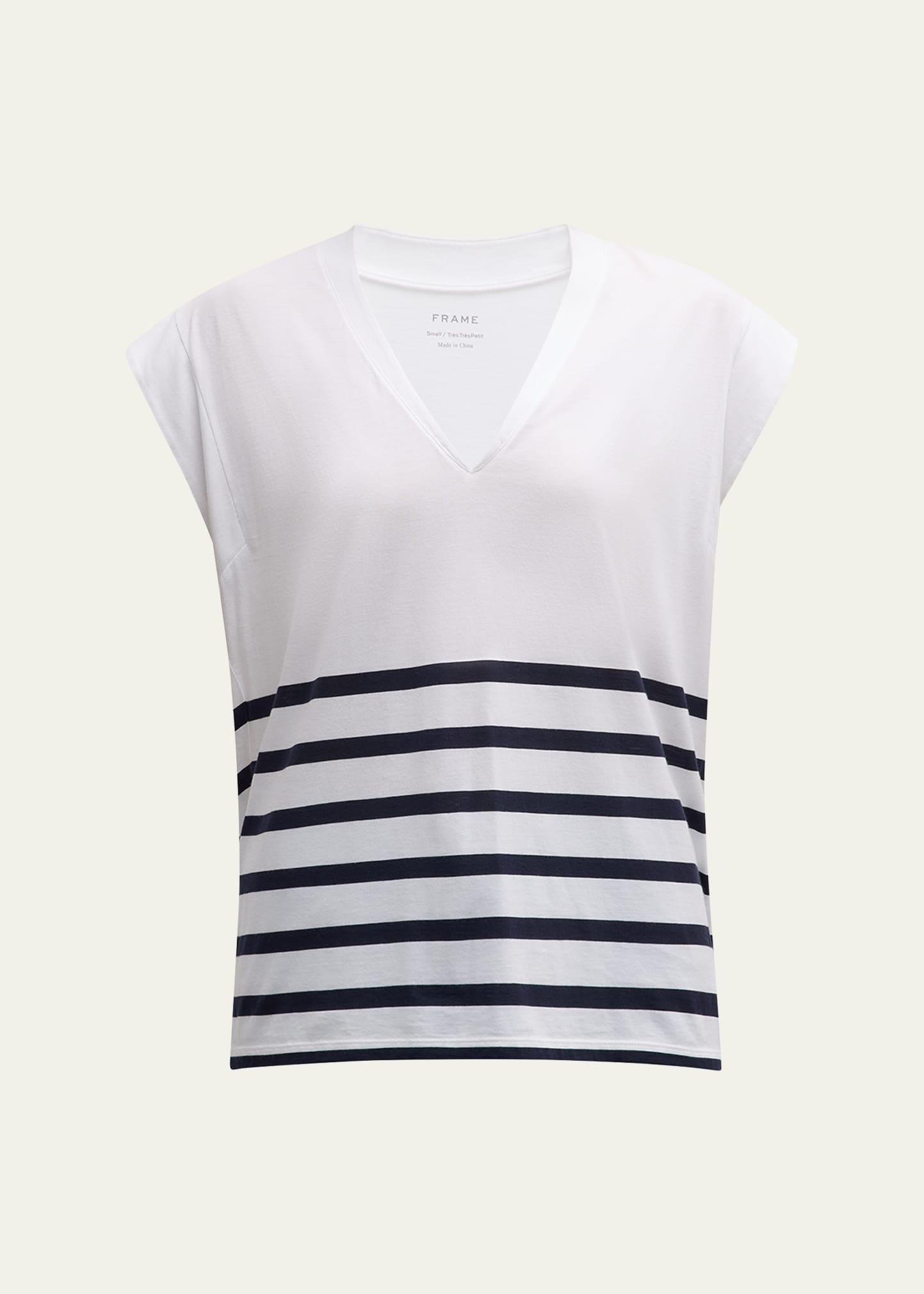 Le Mid Rise V-Neck Tee - 1