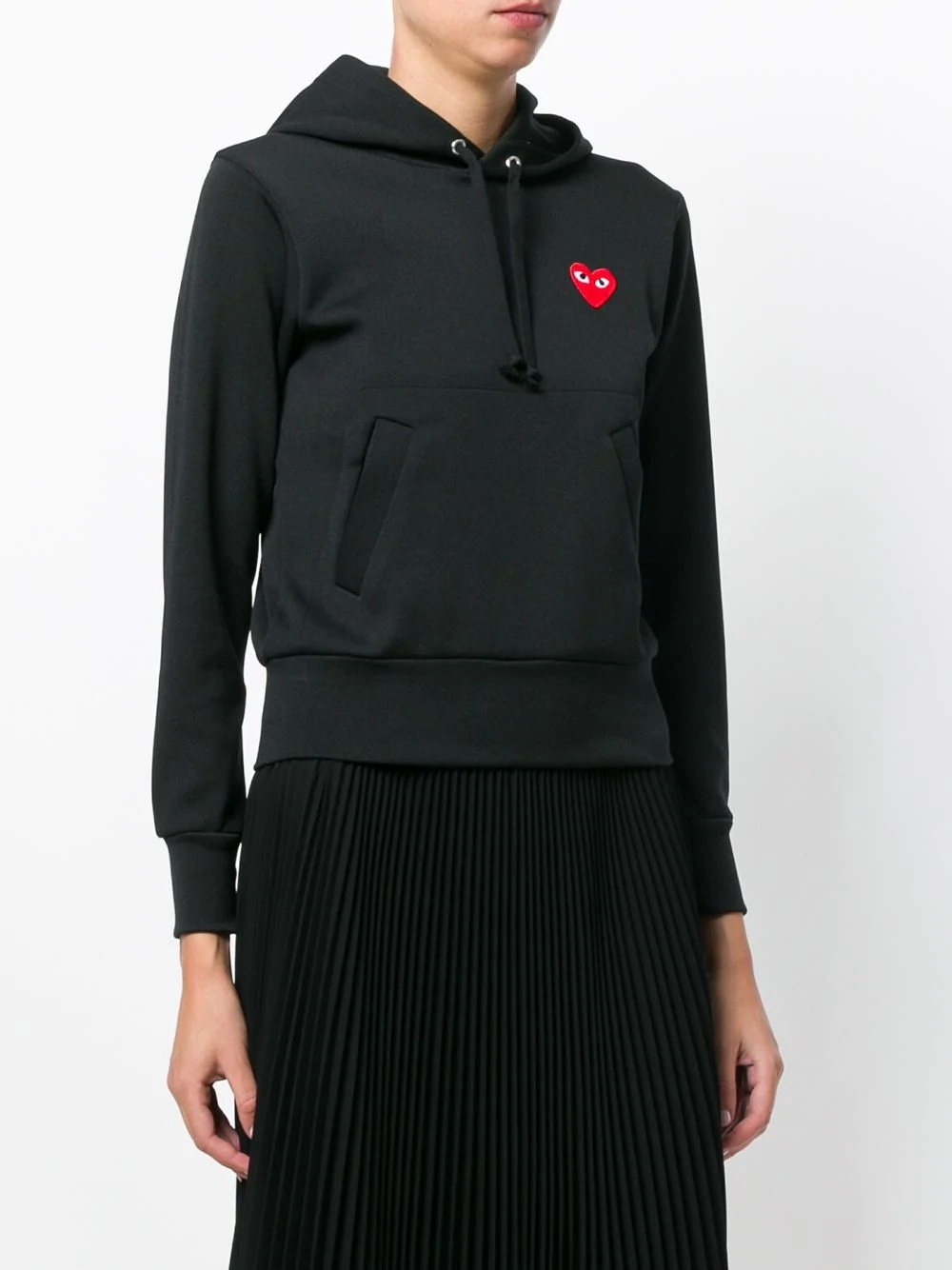 heart-patch hoodie - 3