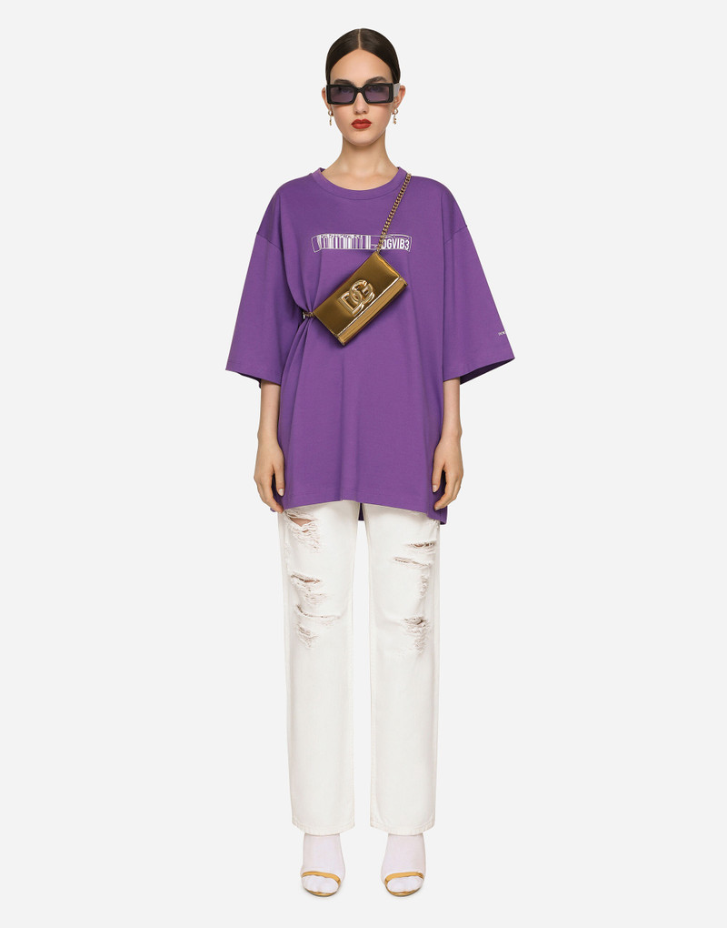 Short-sleeved T-shirt in cotton jersey with DGVIB3 print 4