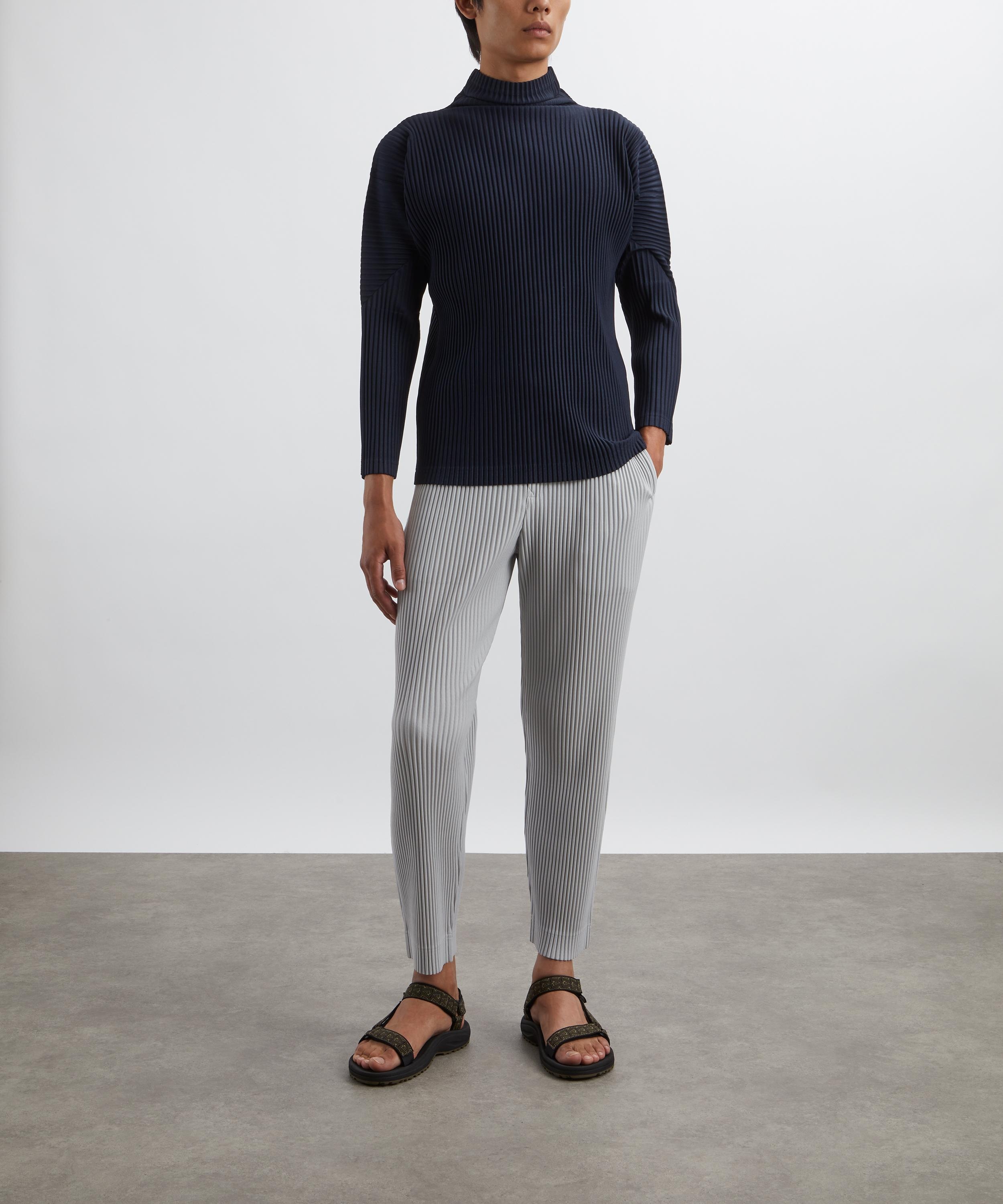 BASICS Pleated Turtleneck Top - 2