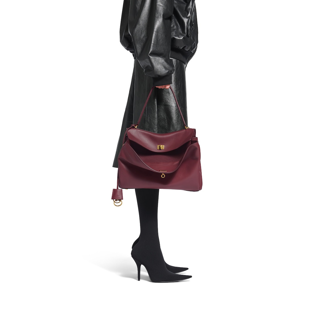 Women's Rodeo Medium Handbag  in Burgundy - 9