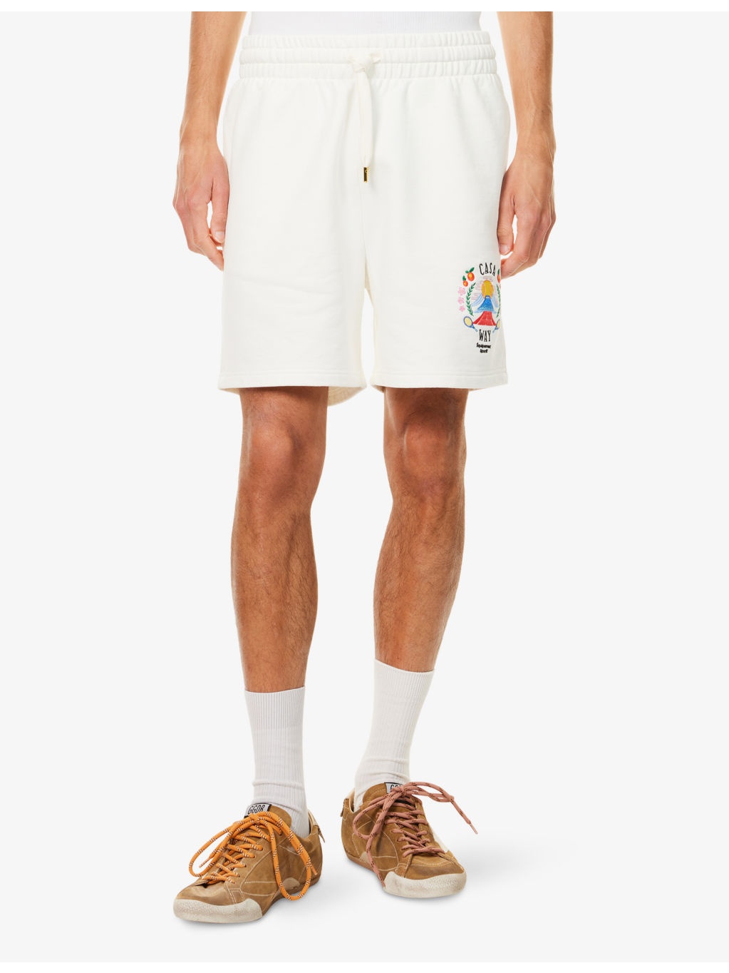 Casa Way Mountain Cotton-Jersey Sweat Shorts - 3