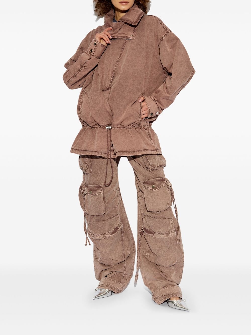 drawstring bomber jacket - 2