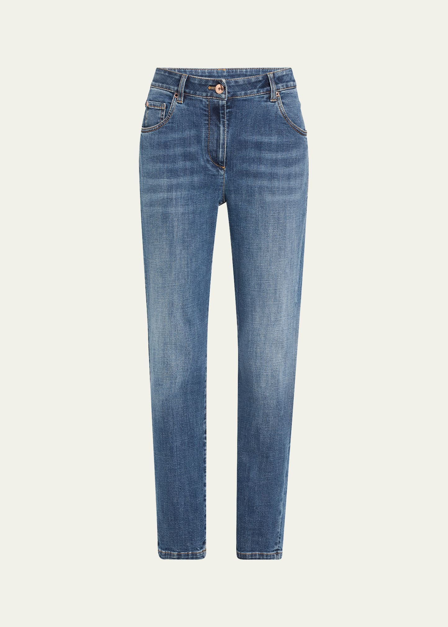 High-Rise Stretch Skinny-Leg Jeans - 1