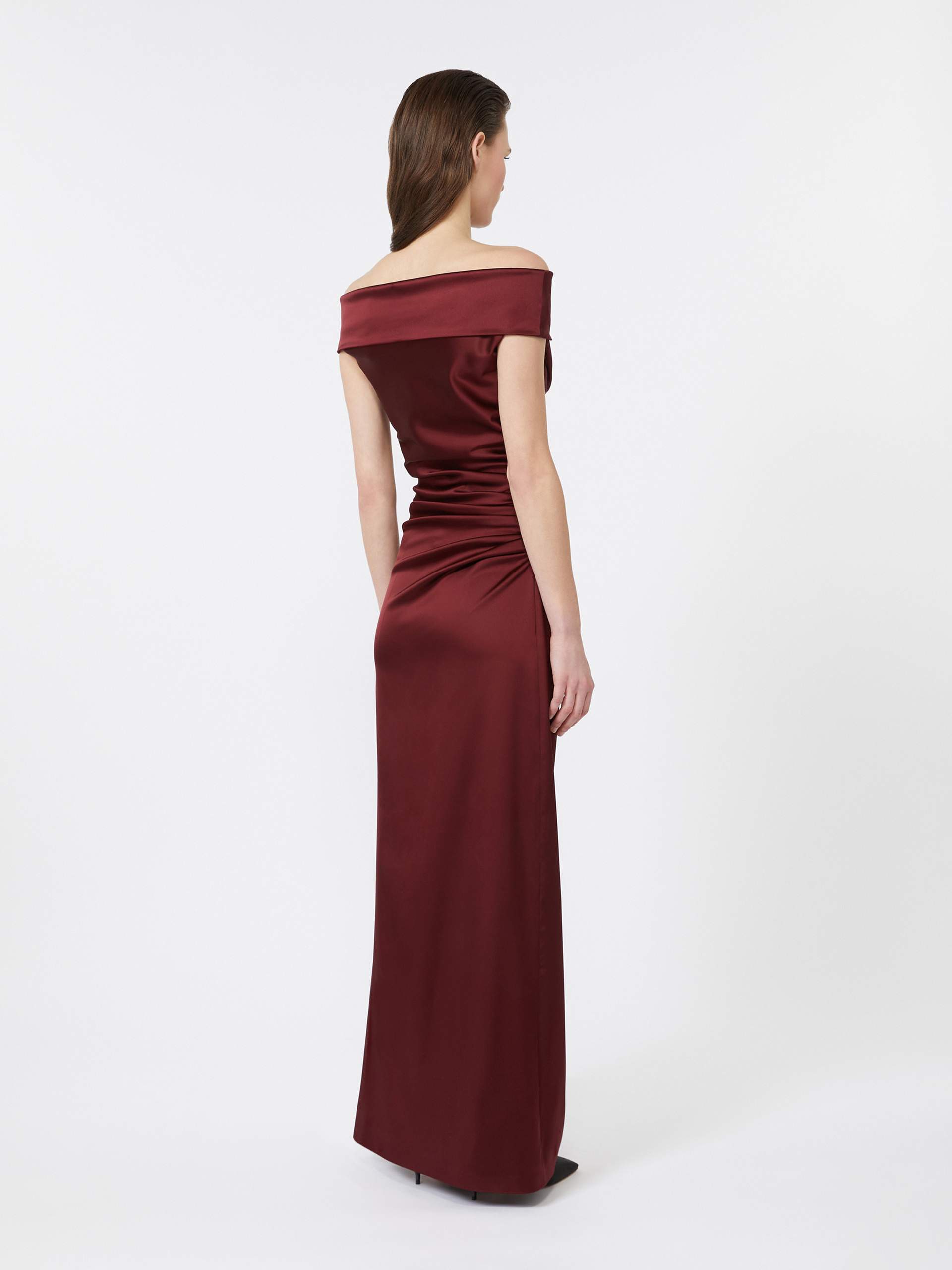 OPACO Long stretch satin dress - 4