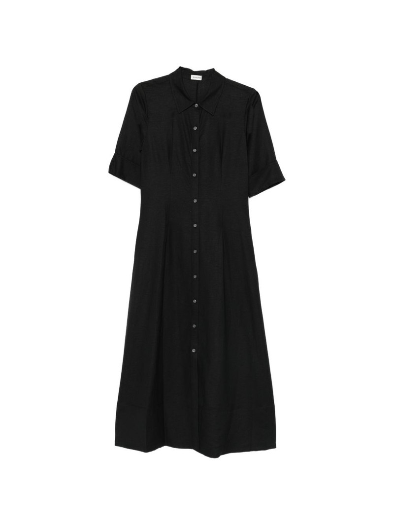 buttoned midi shirt dress 1
