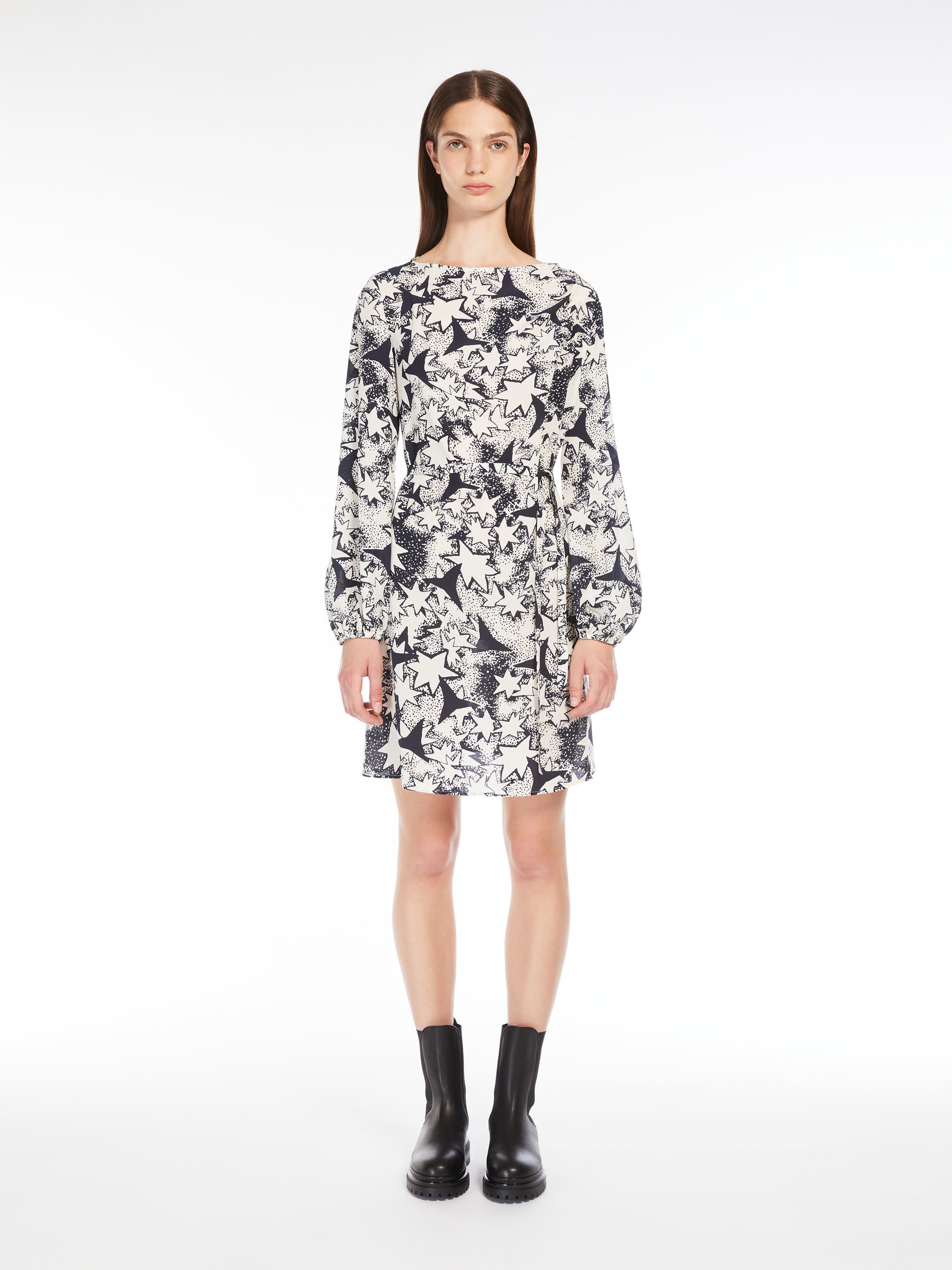 NOLI Printed crepe de chine dress - 3