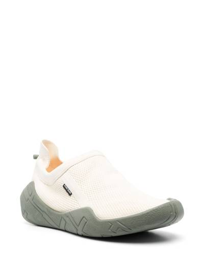 Stone Island Shadow Project logo-patch leather slip-on sneakers outlook