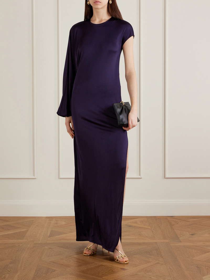 GALVAN Roman Asymmetric Jersey Gown outlook