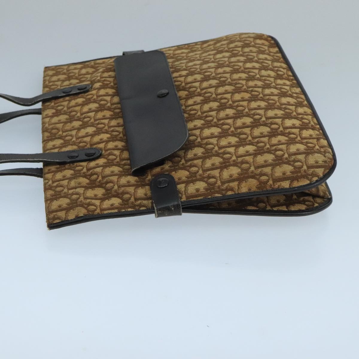 DIOR Trotter Canvas Hand Bag Brown - 4