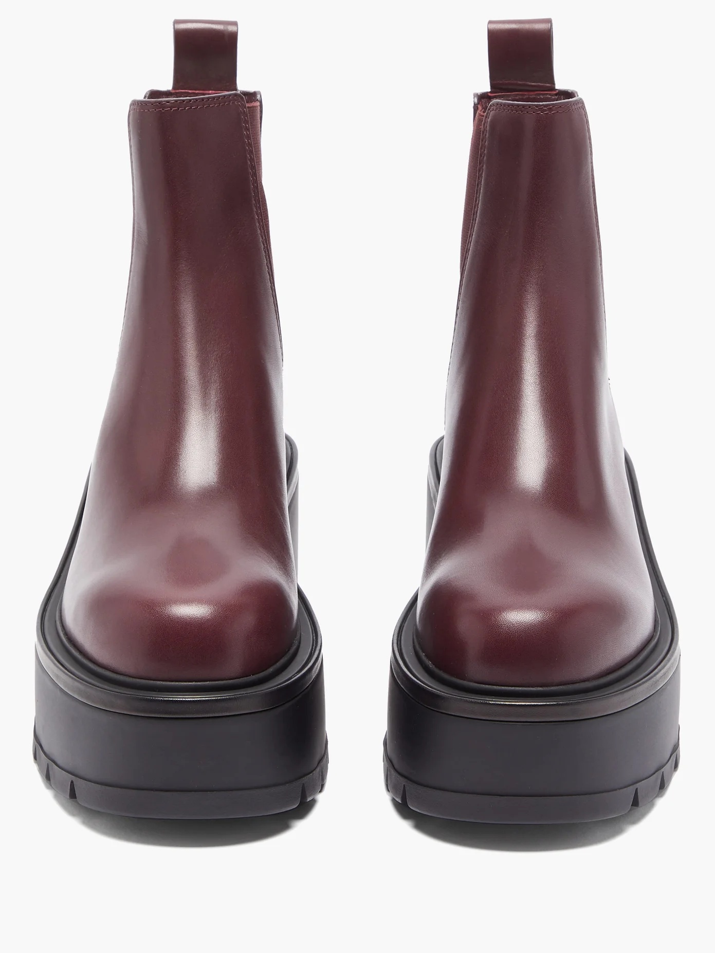 Uniqueform leather platform Chelsea boots - 4