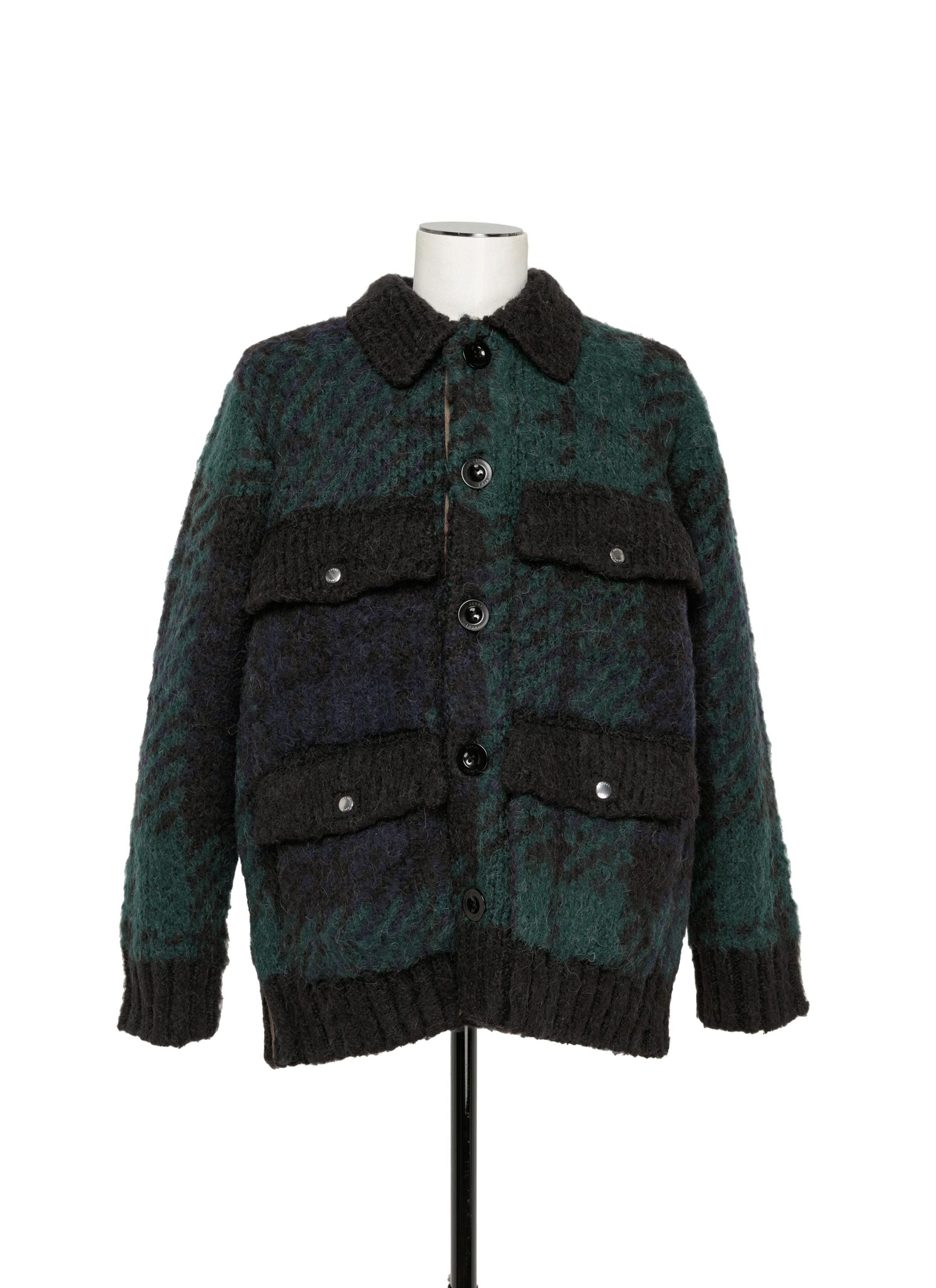 Jacquard Knit Blouson - 1