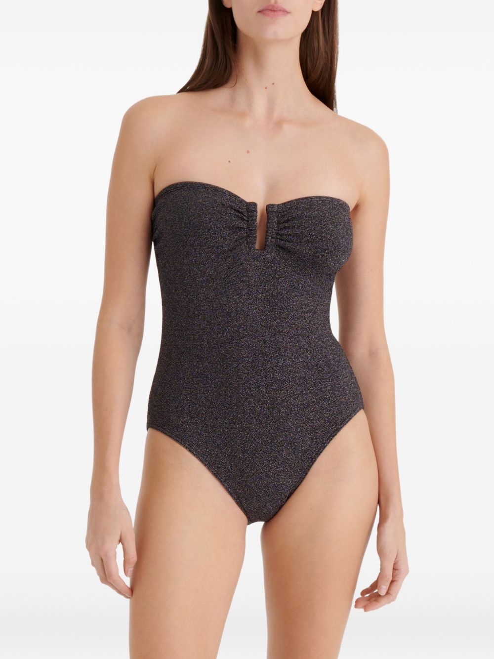 Scintillant strapless swimsuit - 3