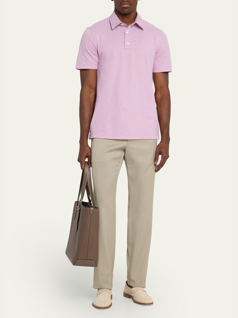 Brioni Men's Jersey Pique Polo Shirt outlook