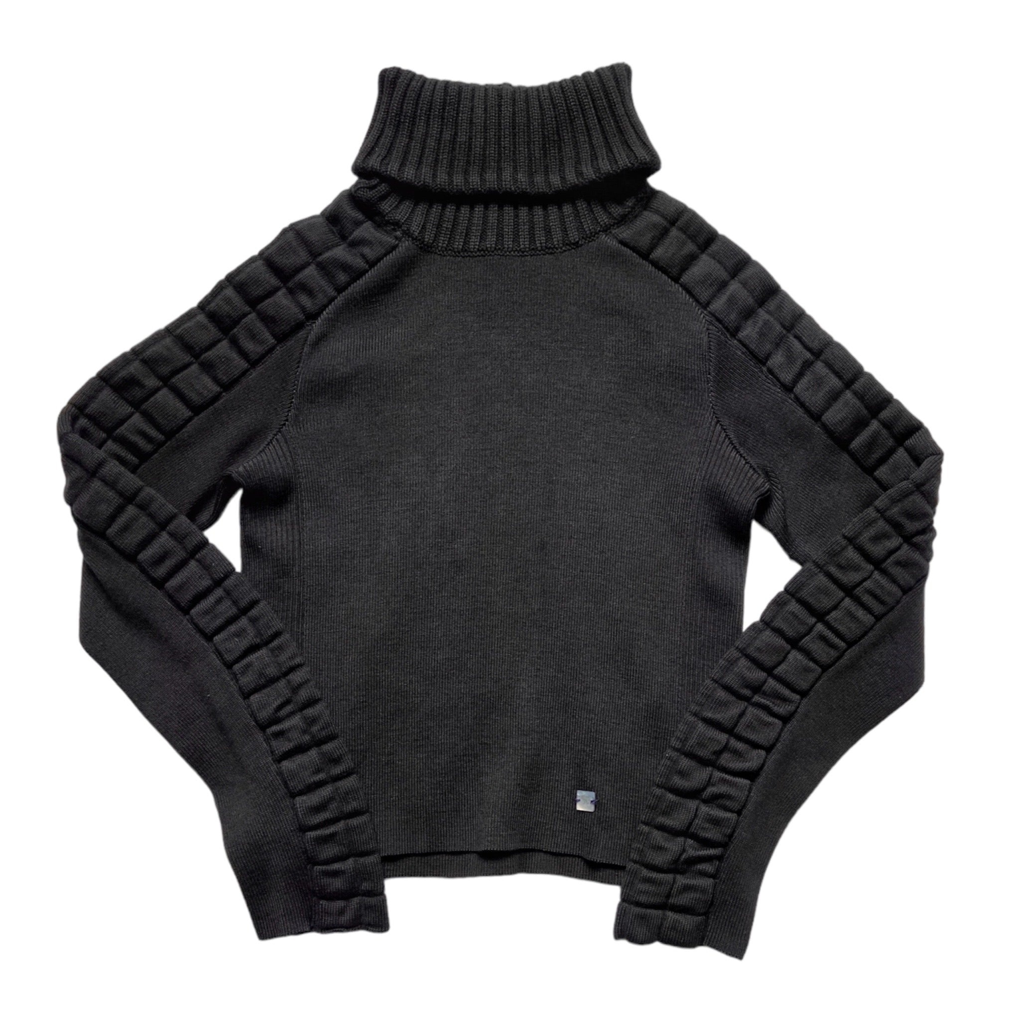 Chanel fall 2000 karl padded knit cropped sweater 38 - 3