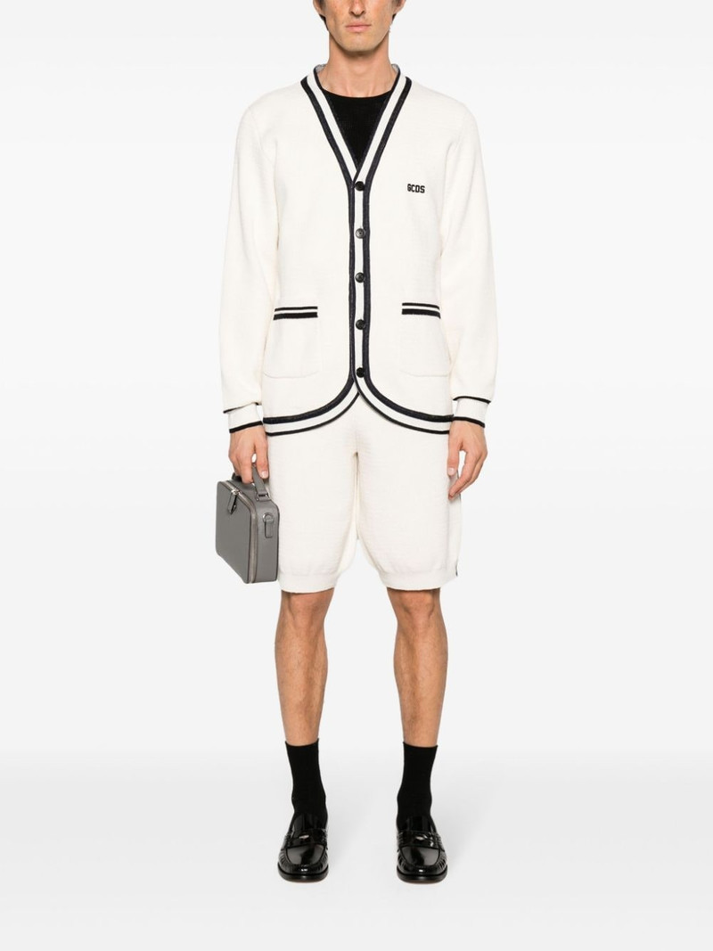 GCDS College bouclÃ©-knit bermuda shorts outlook
