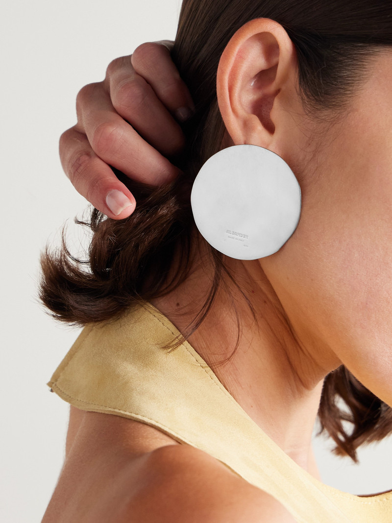 Jil Sander Silver-tone Earrings outlook