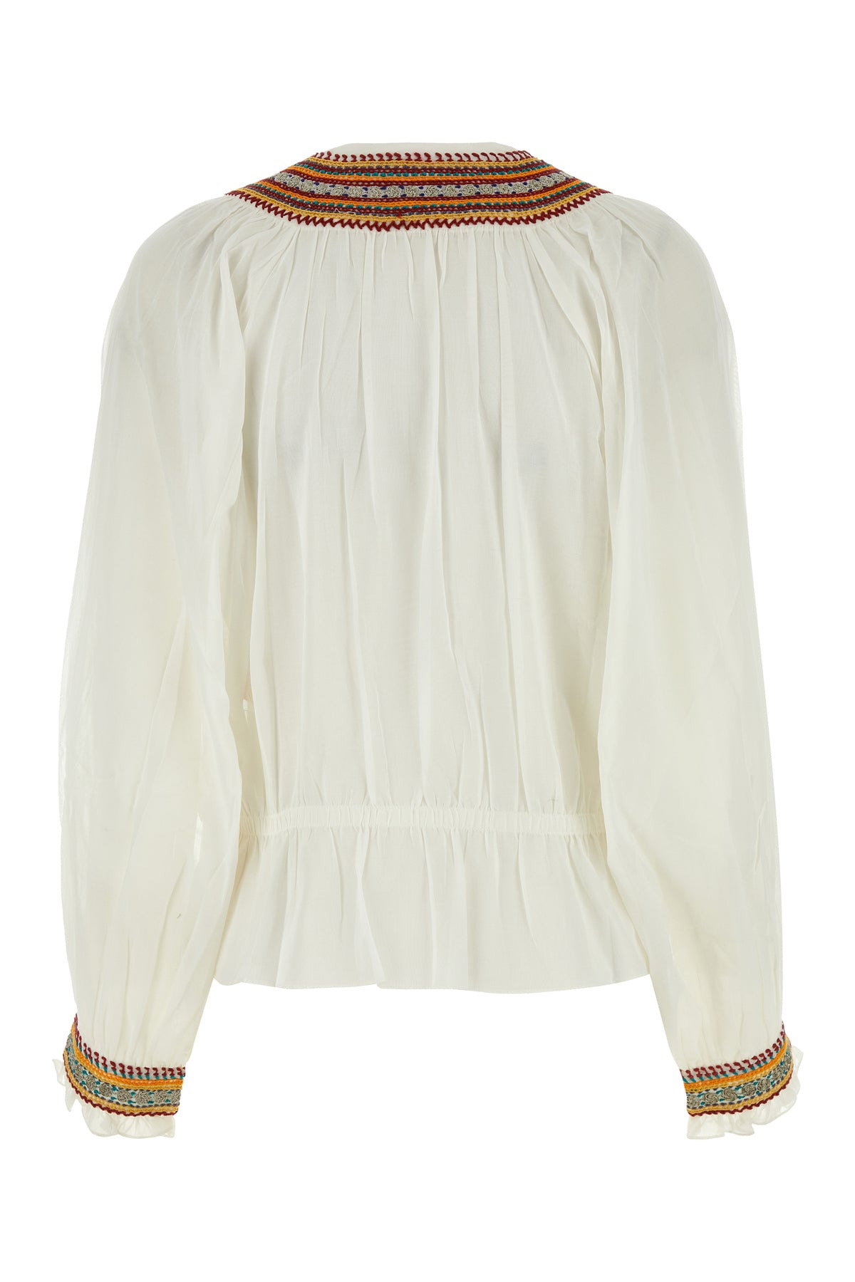 White cotton Georgette blouse - 2