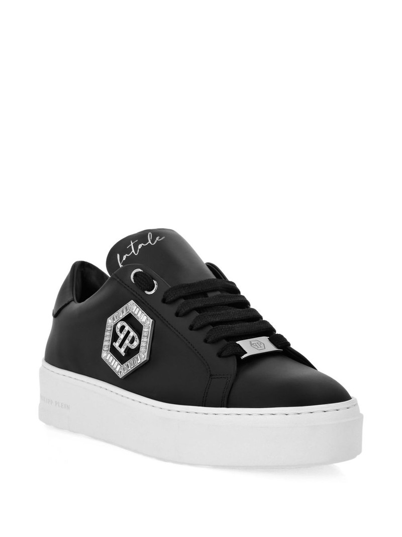 PHILIPP PLEIN logo-plaque low-top sneakers outlook
