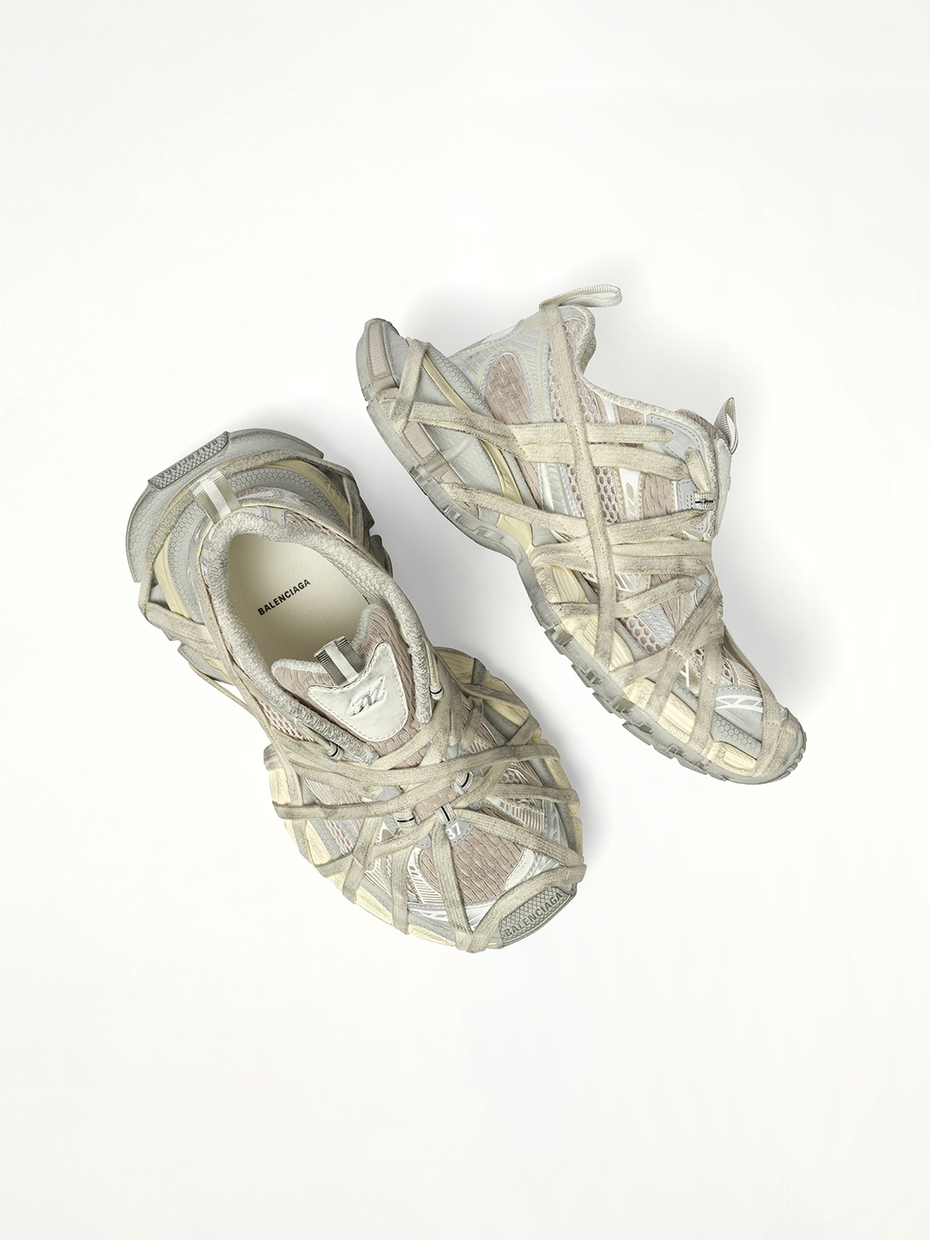 3XL Extreme Laces Sneaker in Eggshell - 4