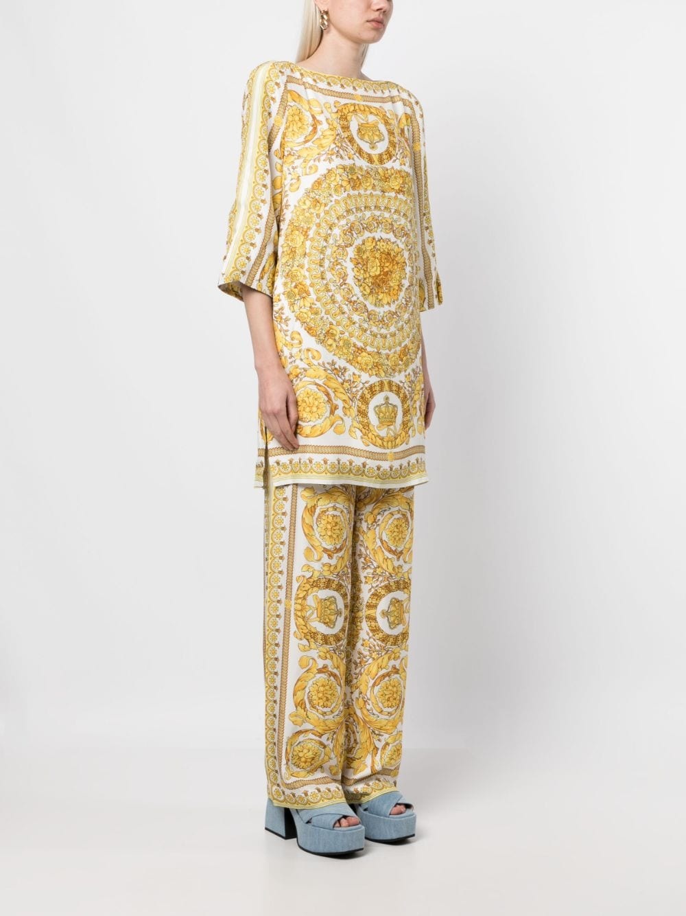 Barocco-print blouse - 3