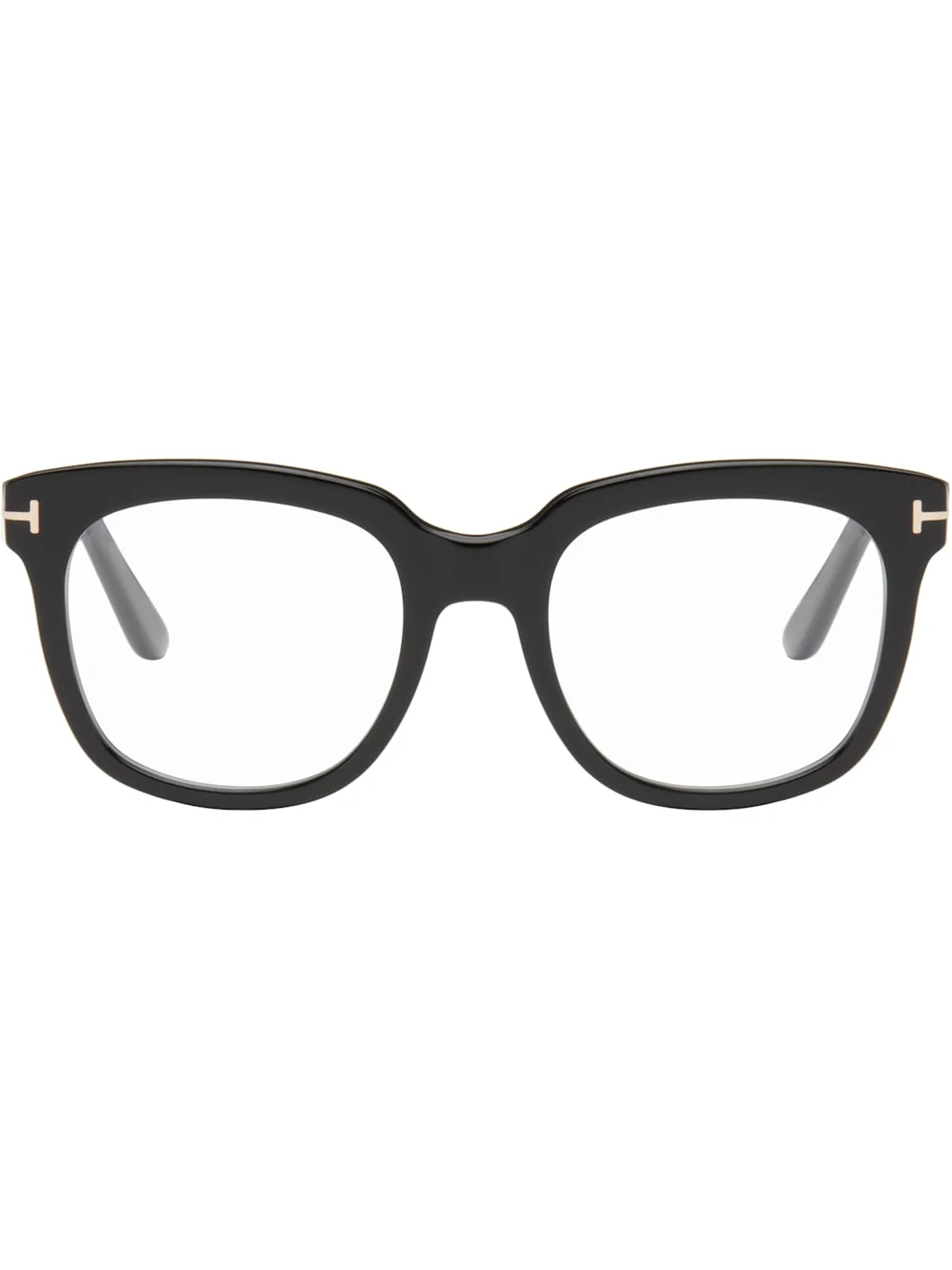 Black Icon Block Square Blue Light Glasses - 1