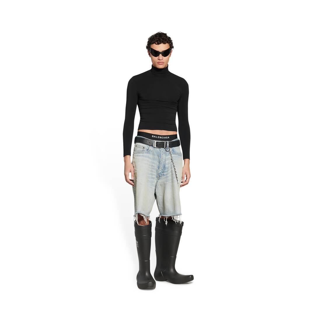 Men's Skater Shorts in Light Blue - 2