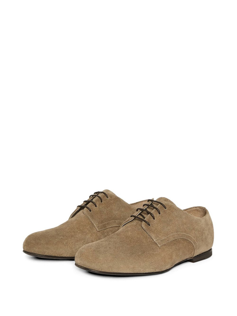 LARDINI suede derby shoes outlook