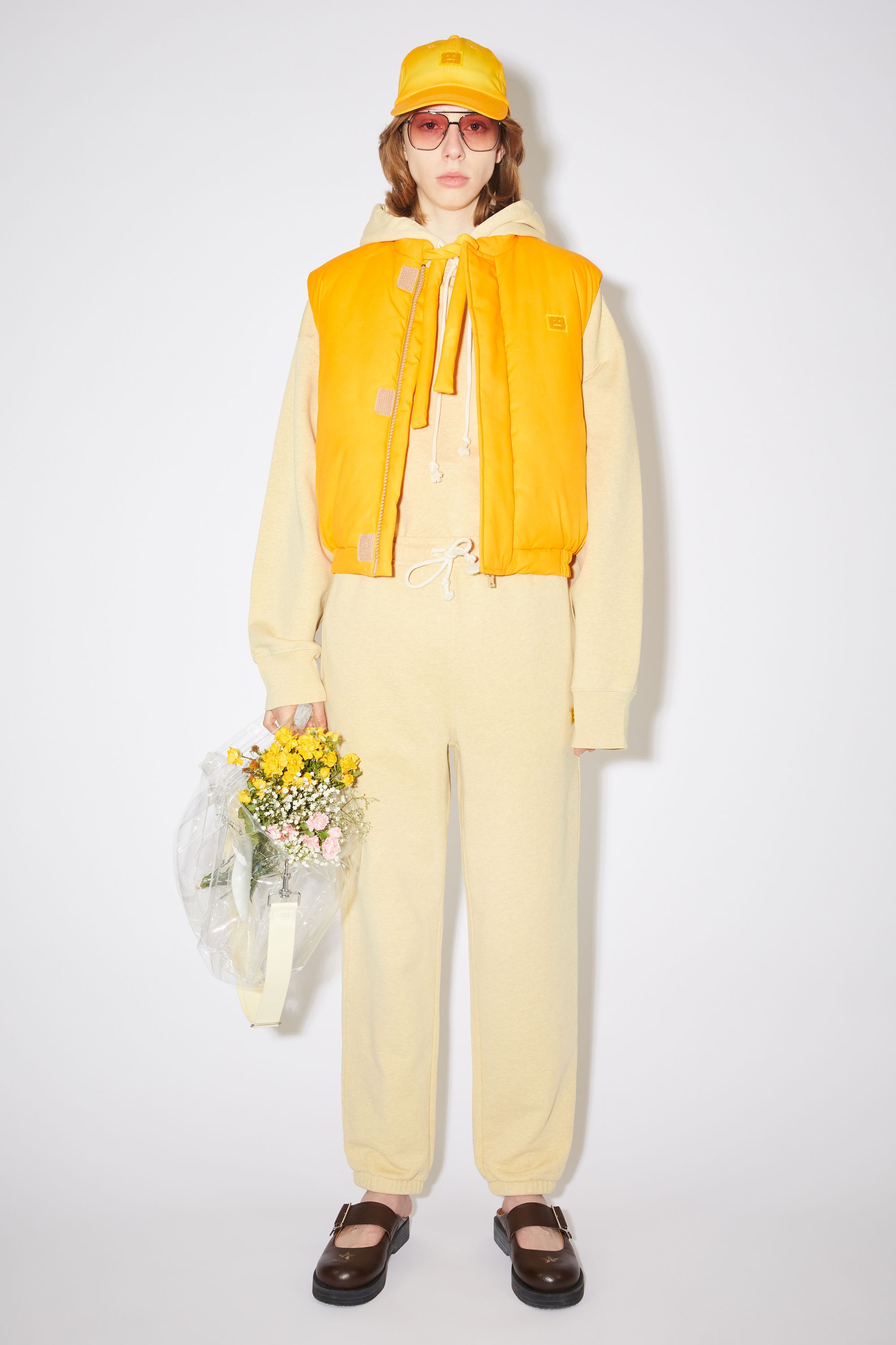 Sweatpants - Pale yellow melange - 2
