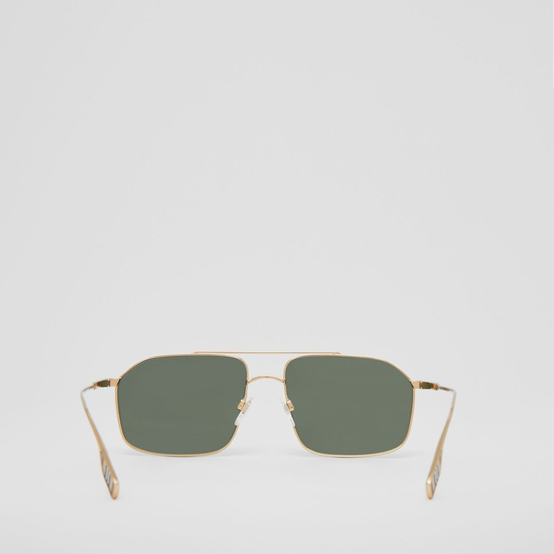 Icon Stripe Detail Navigator Sunglasses 6