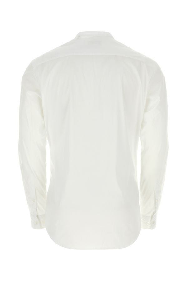 Giorgio Armani Man White Stretch Poplin Shirt - 2