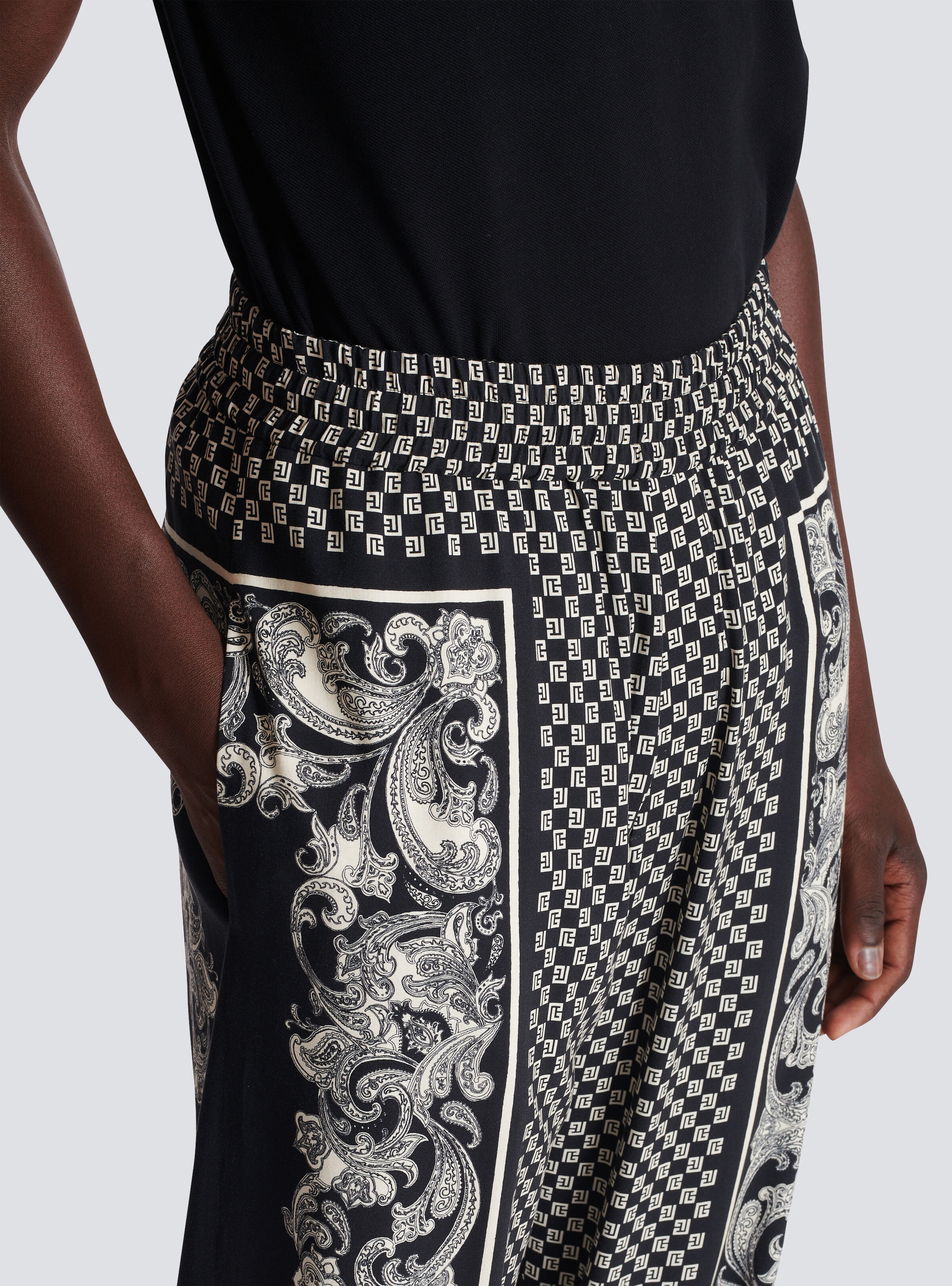 Mini monogram paisley print trousers - 7