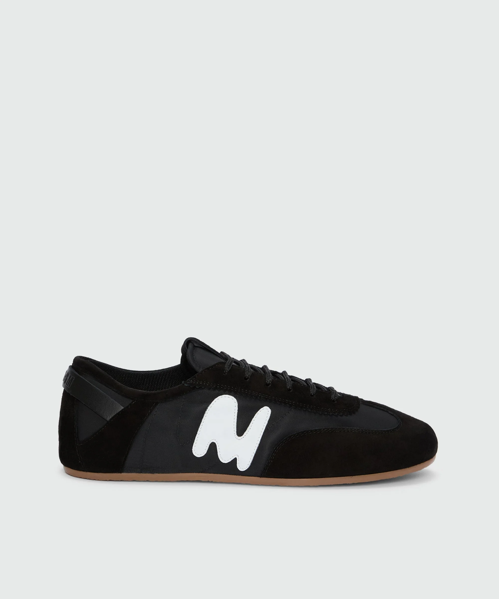 Black Super Flat suede sneakers - 1