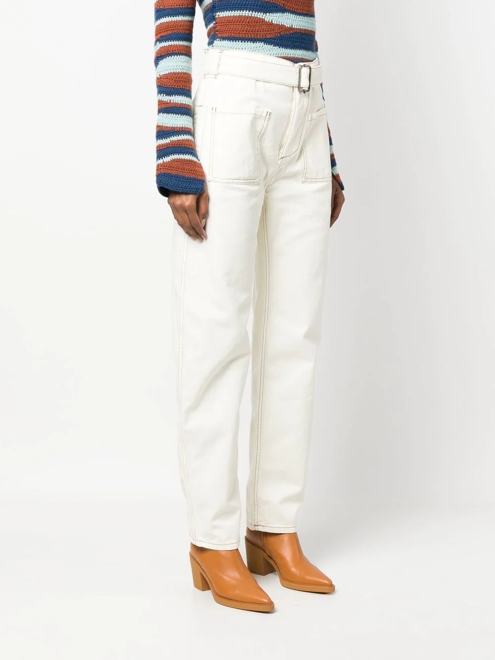 straight-leg cargo trousers - 3