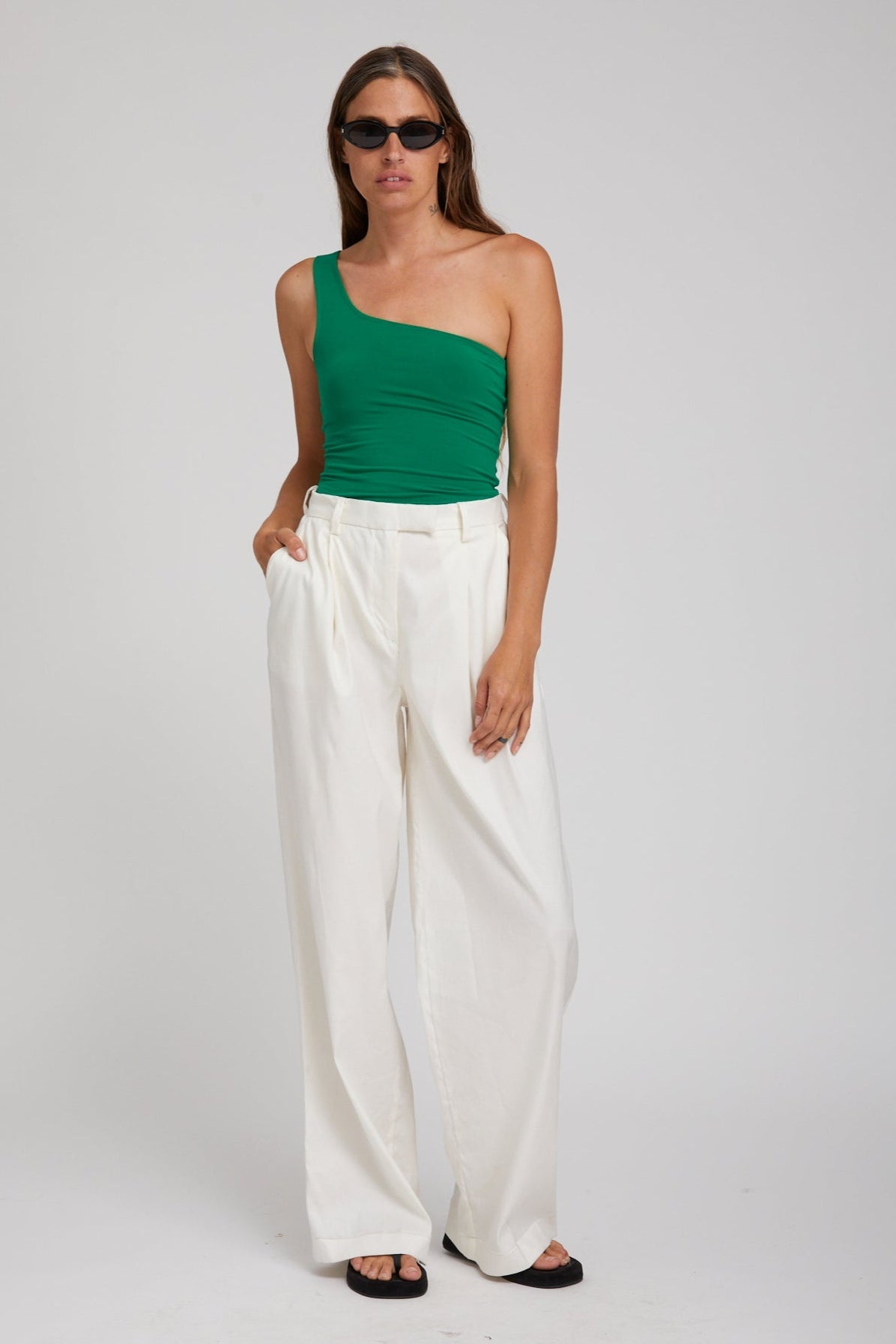 EVERGREEN CITY ONE SHOULDER TOP - 4