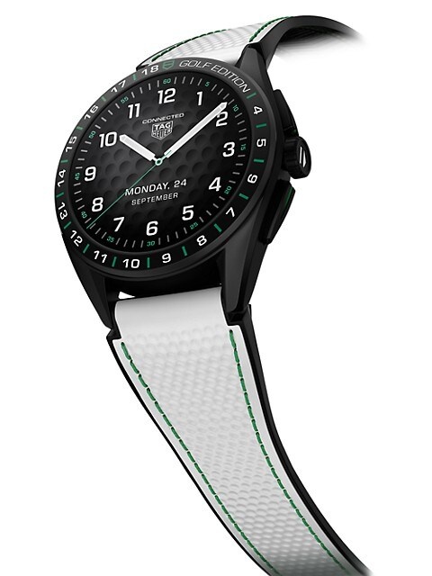 Connected Golf Titanium & Rubber Smartwatch - 5