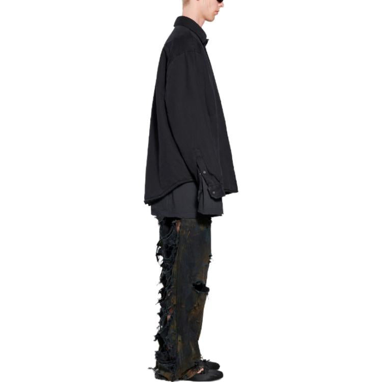 Balenciaga Balenciaga Padded Shirt Large Fit 'Black' 719305TNW111700 - 5