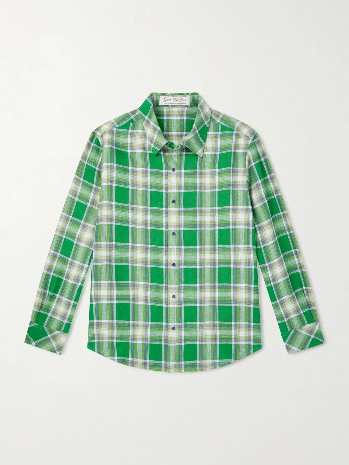 Harbor Checked Linen Shirt - 1