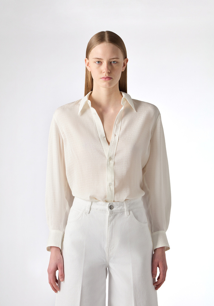BLOUSE 104 CREAM MONOGRAM - 2