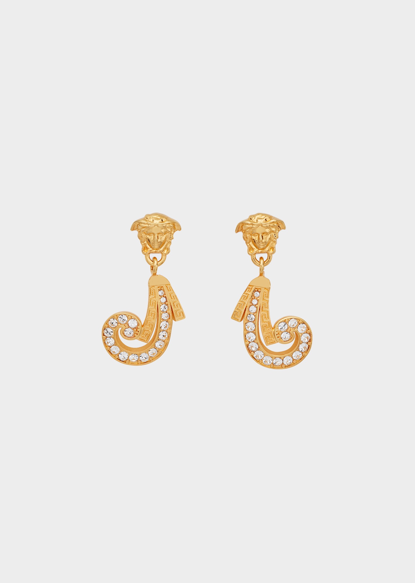 Baroque Swirl Drop Earrings - 1