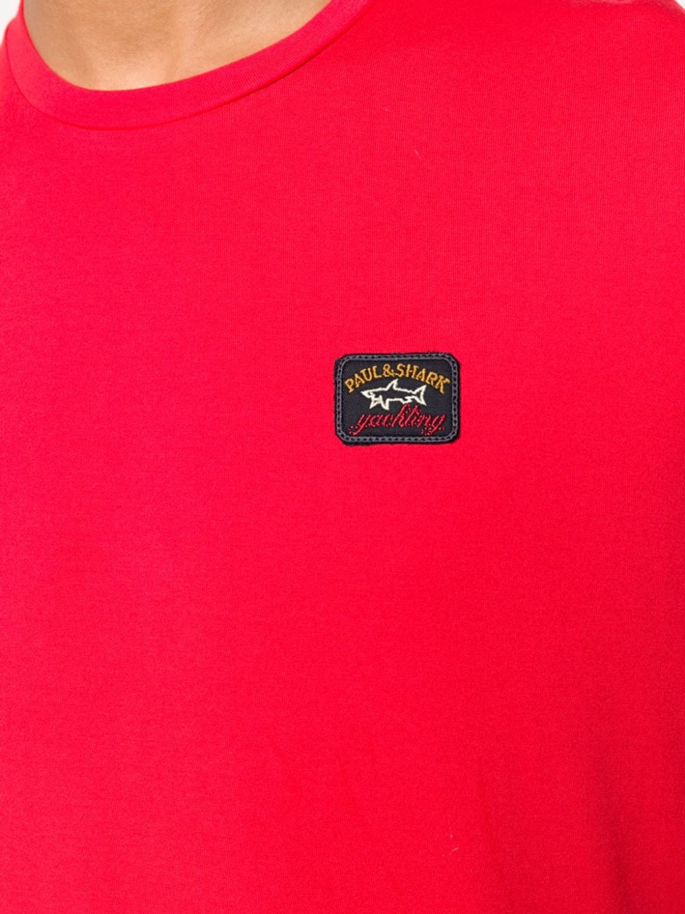 logo patch T-shirt - 5