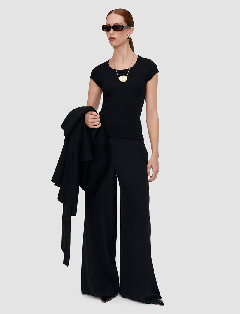 JOSEPH Saba Cotton Rib Top outlook