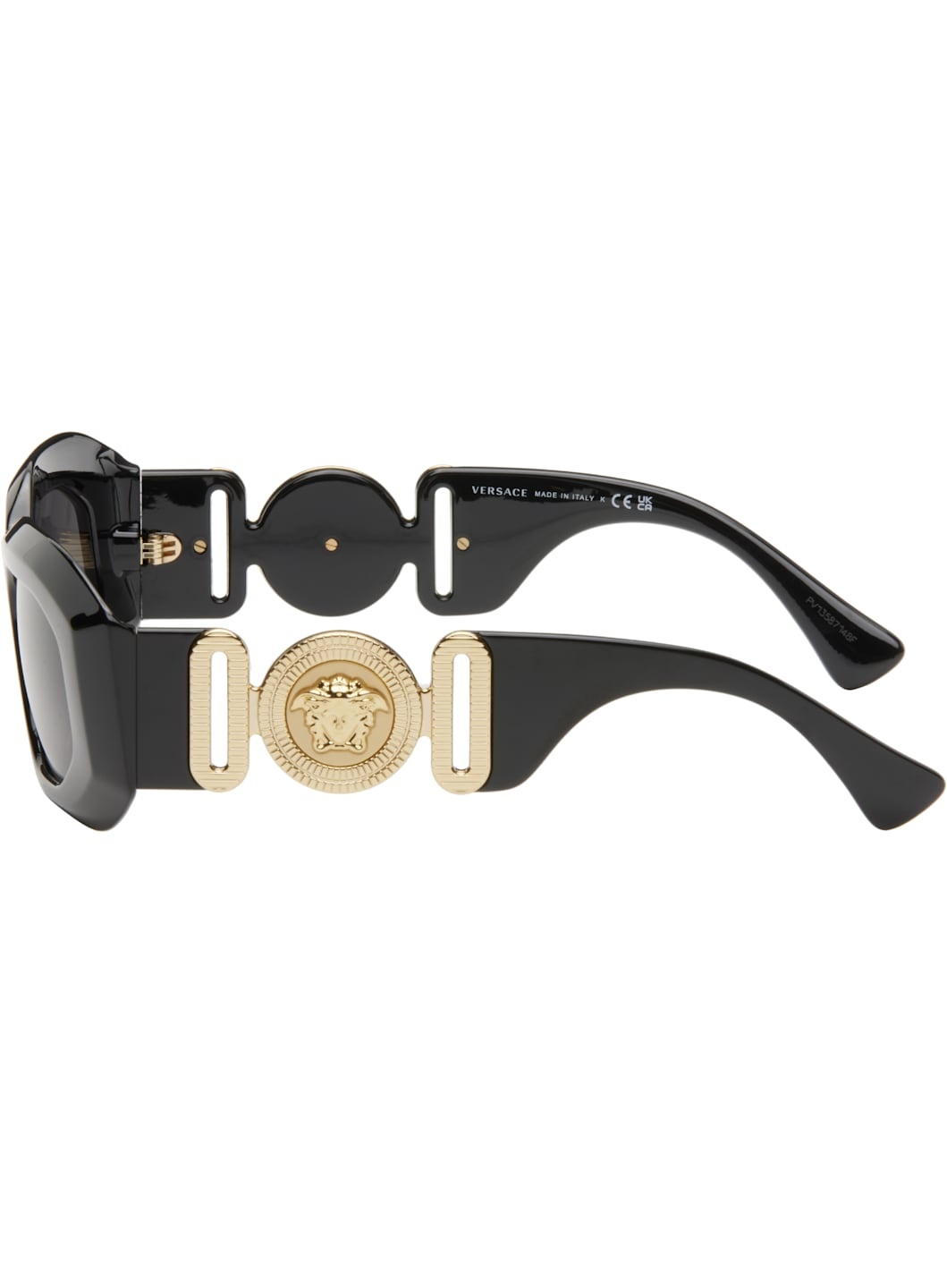Black Maxi Medusa Biggie Sunglasses - 3