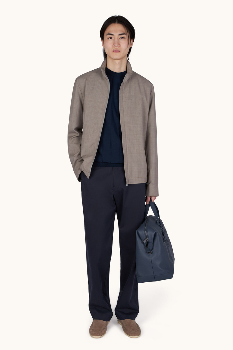 Paul & Shark CREW‑NECK SWEATER IN PIUMA COTTON WITH LINEN DETAILS outlook