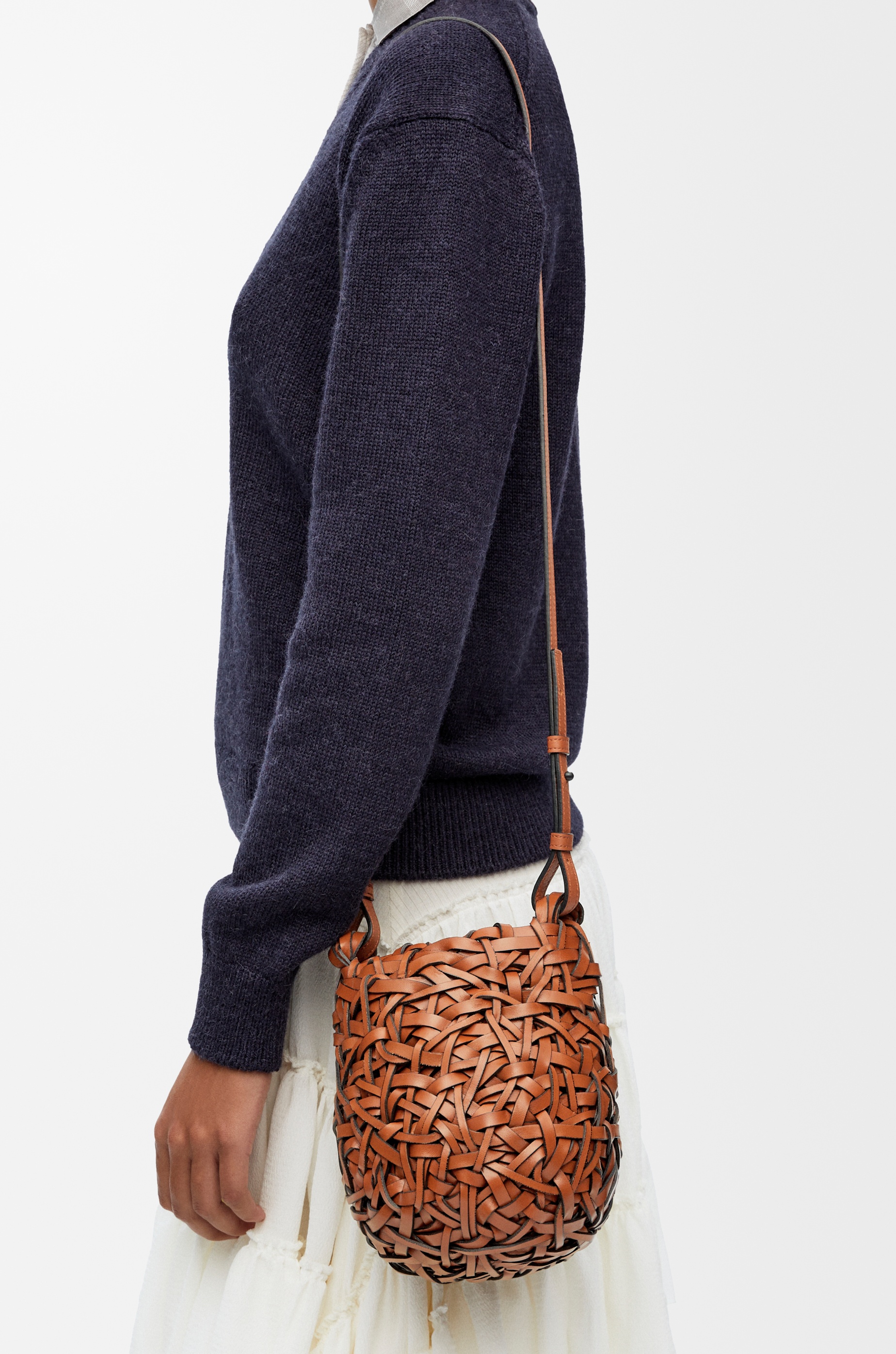Small Nest basket bag in calfskin - 3