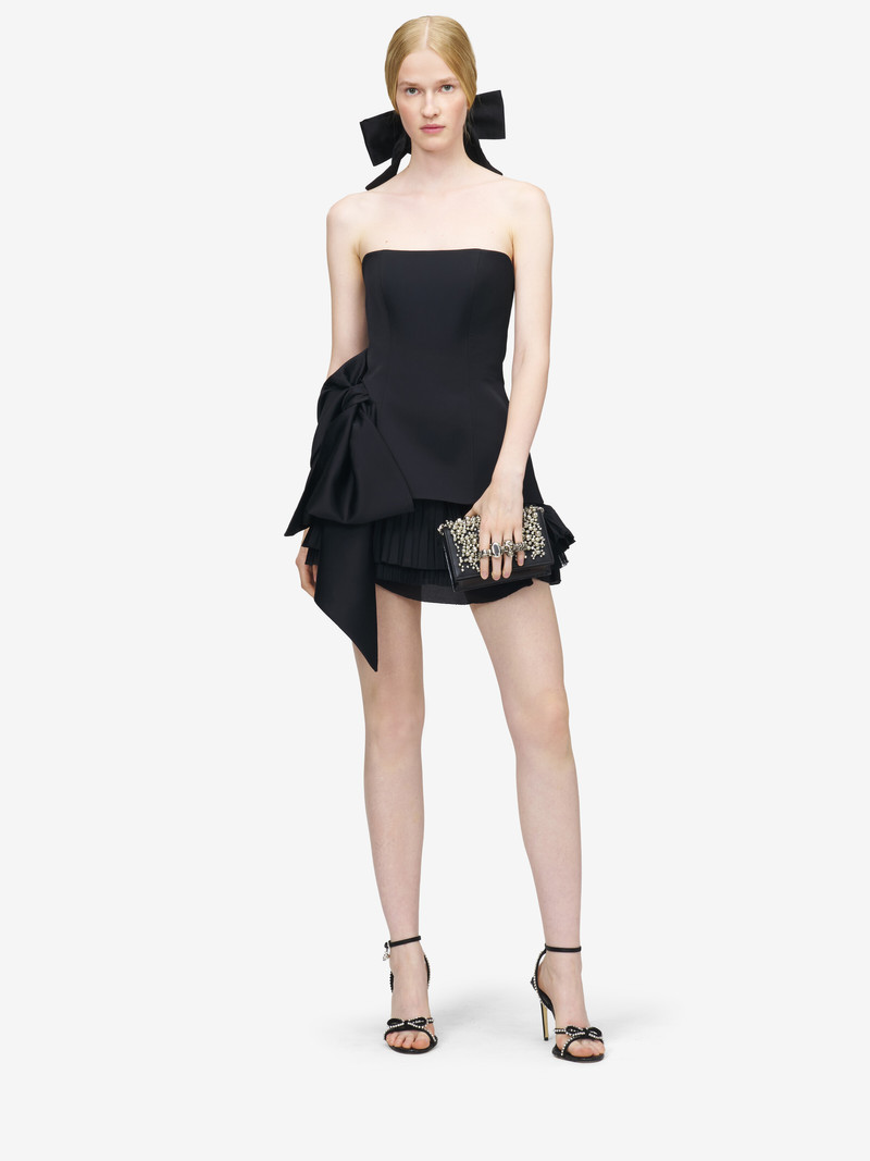 Alexander McQueen Side Bow Mini Dress outlook