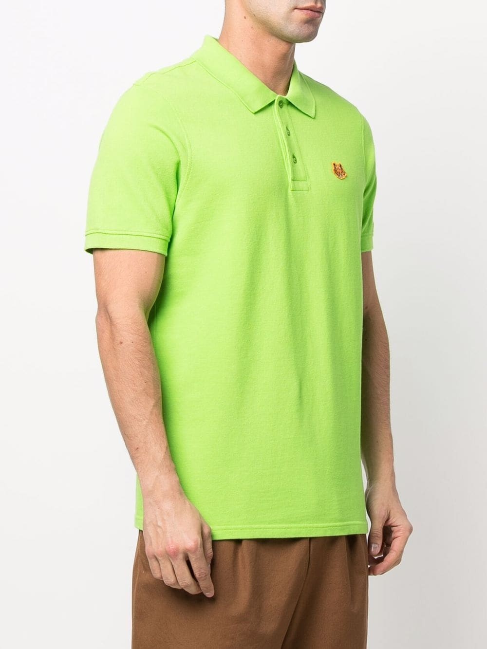 Tiger-patch polo shirt - 3