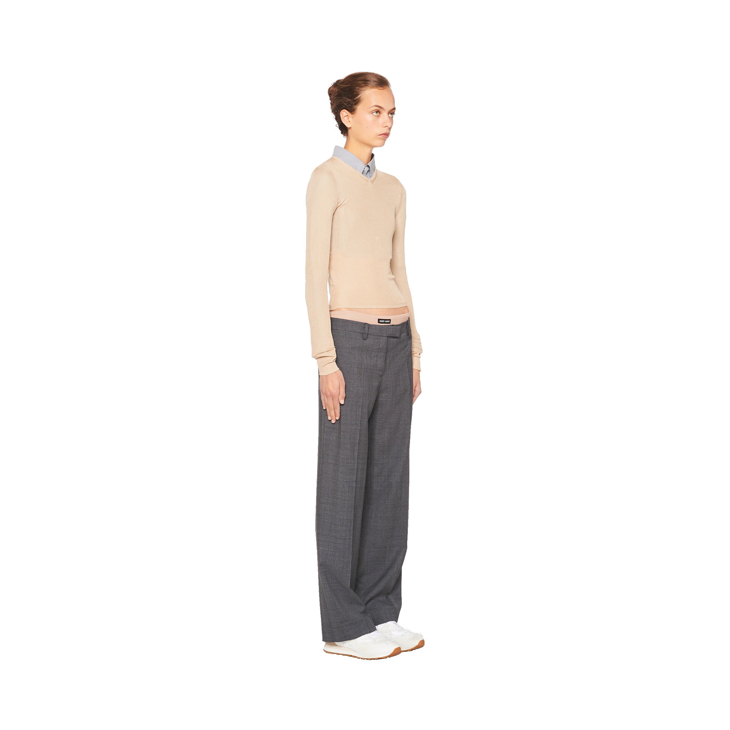 Embroidered Prince of Wales check pants - 3