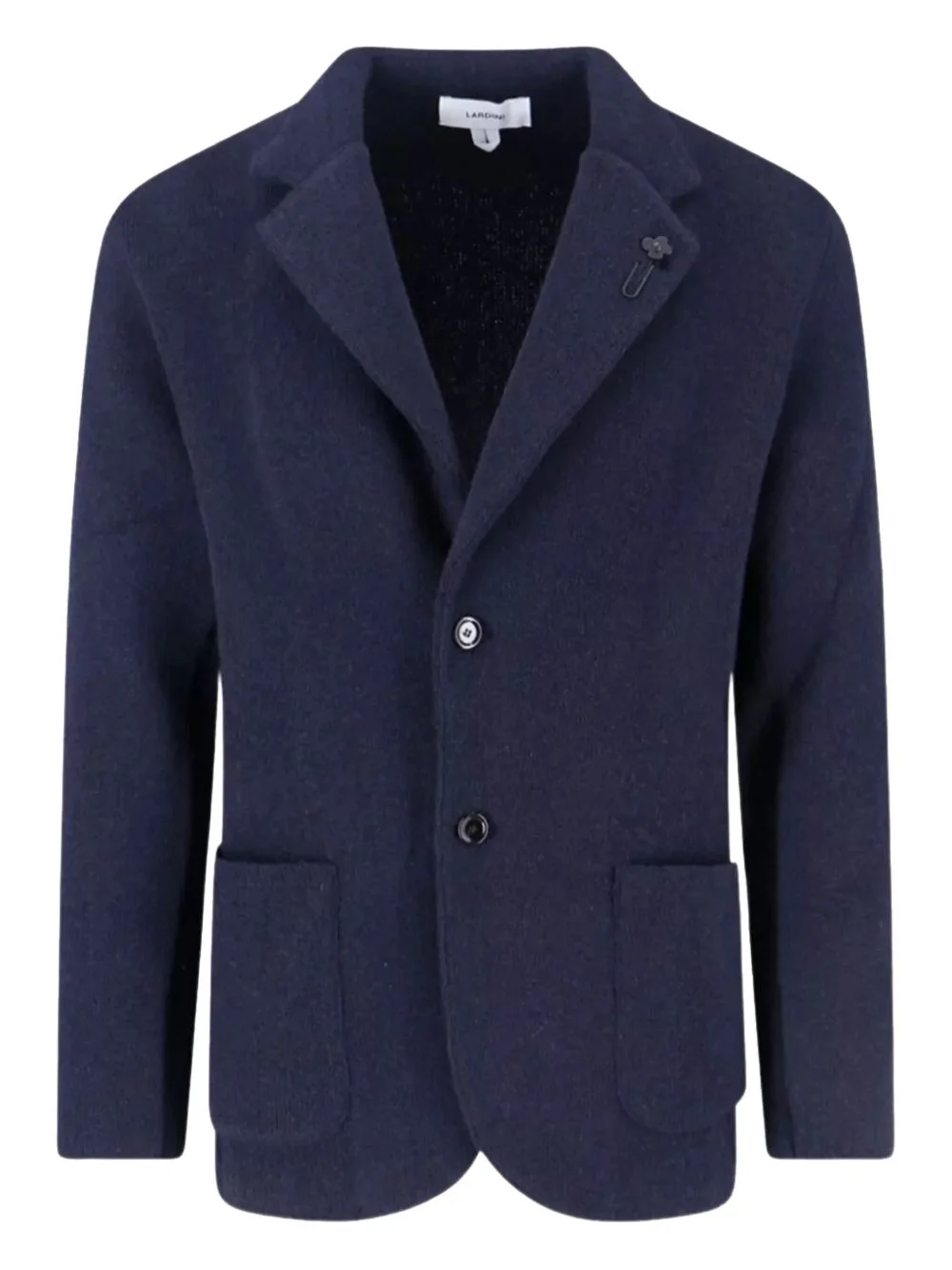 single-breasted cashmere blazer - 1